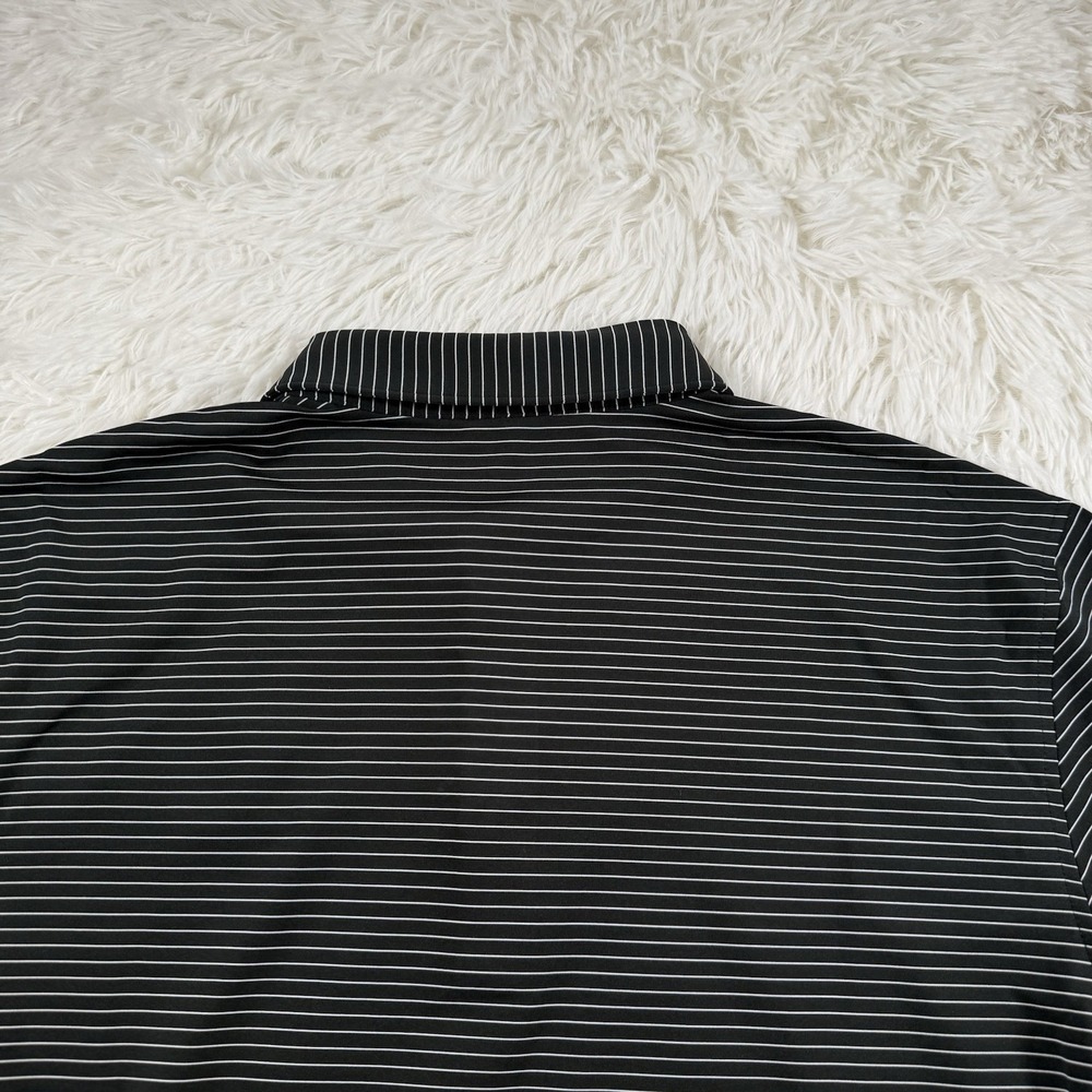 Vanderbilt Commodores x Peter Millar Shirt Mens Medium Striped Performance Golf - Picture 11 of 11